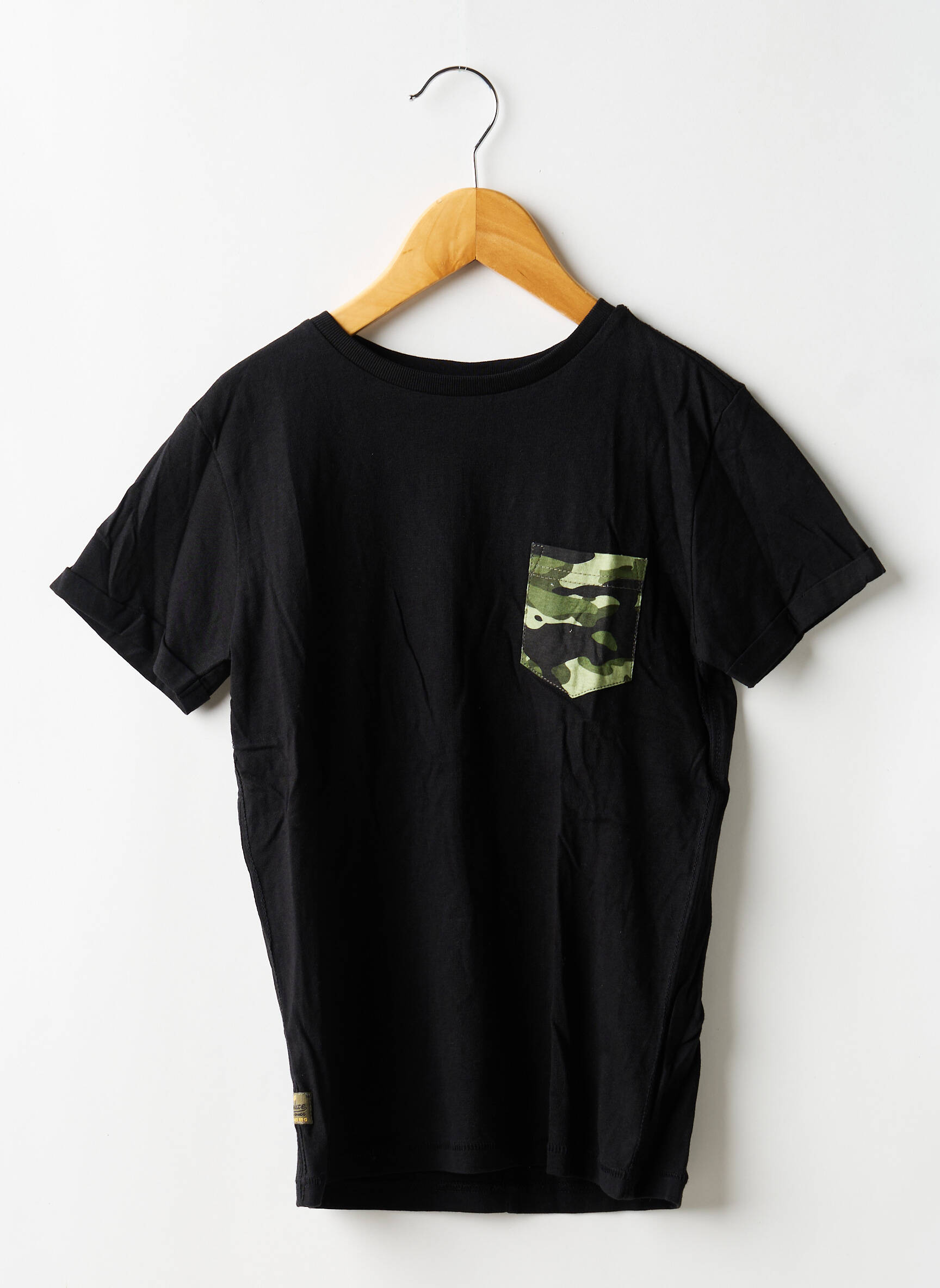 Tricou elasticitate mâneci scurte negru DEELUXE băiat