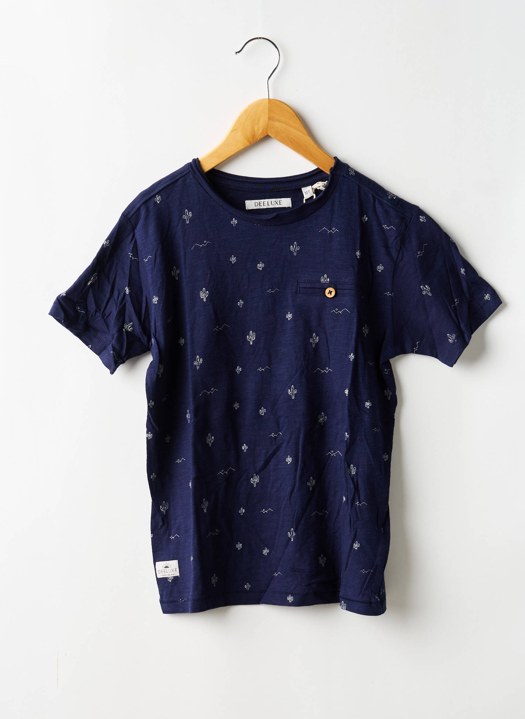 Tricou țesătură jersey mâneci scurte albastru DEELUXE băiat
