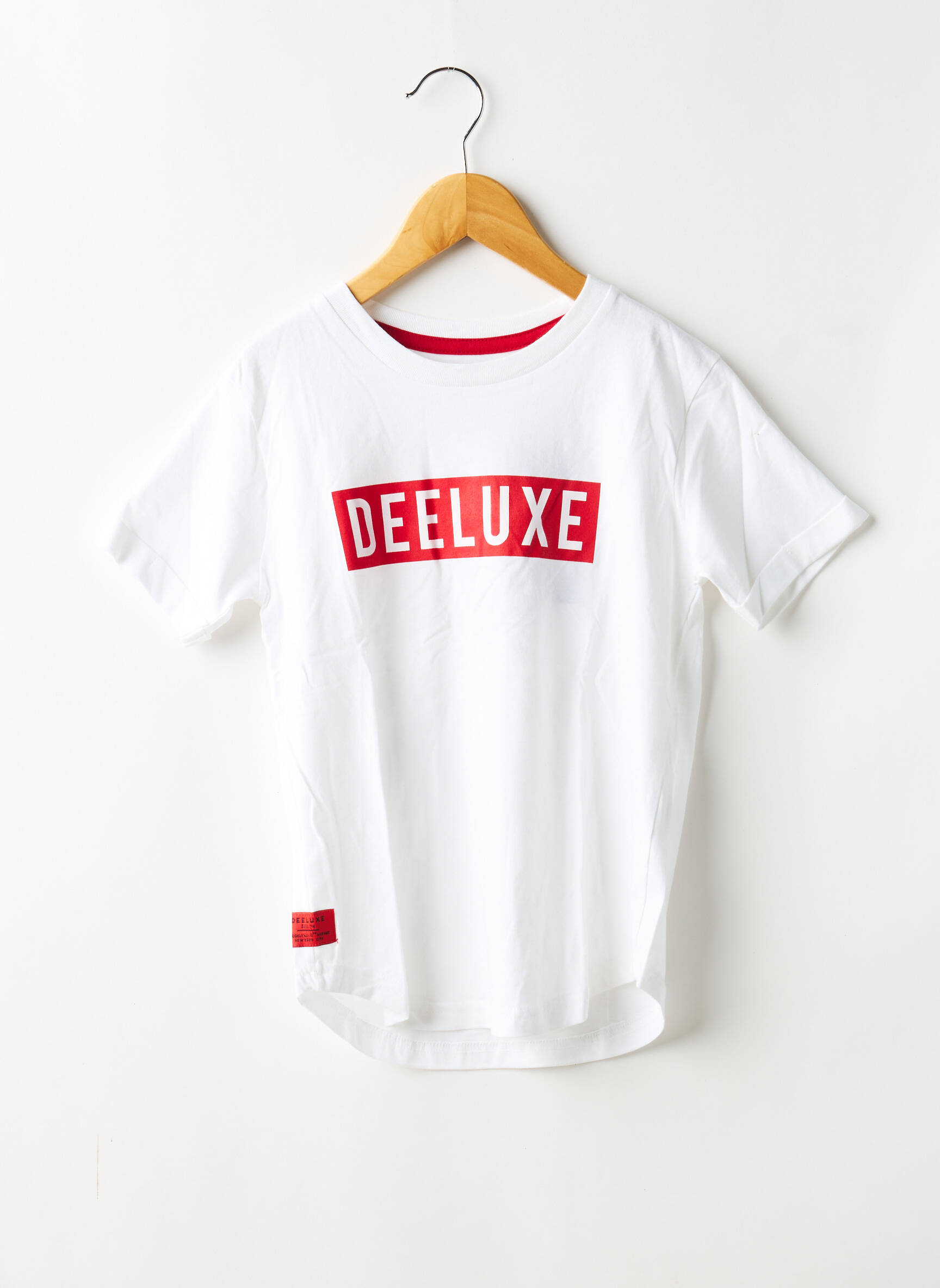 Tricou elasticitate mâneci scurte alb DEELUXE băiat