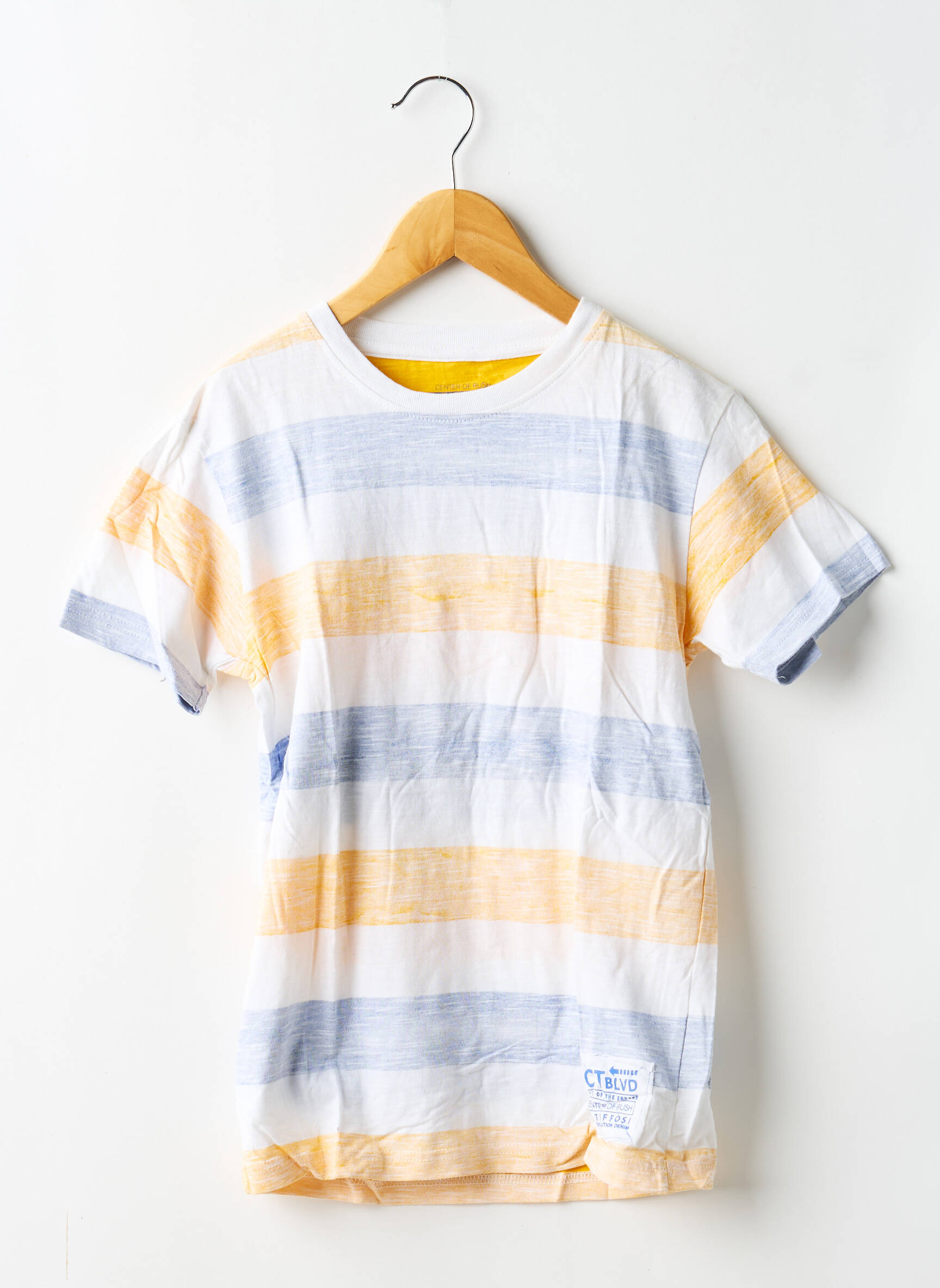 Tricou elasticitate mâneci scurte galben TIFFOSI băiat