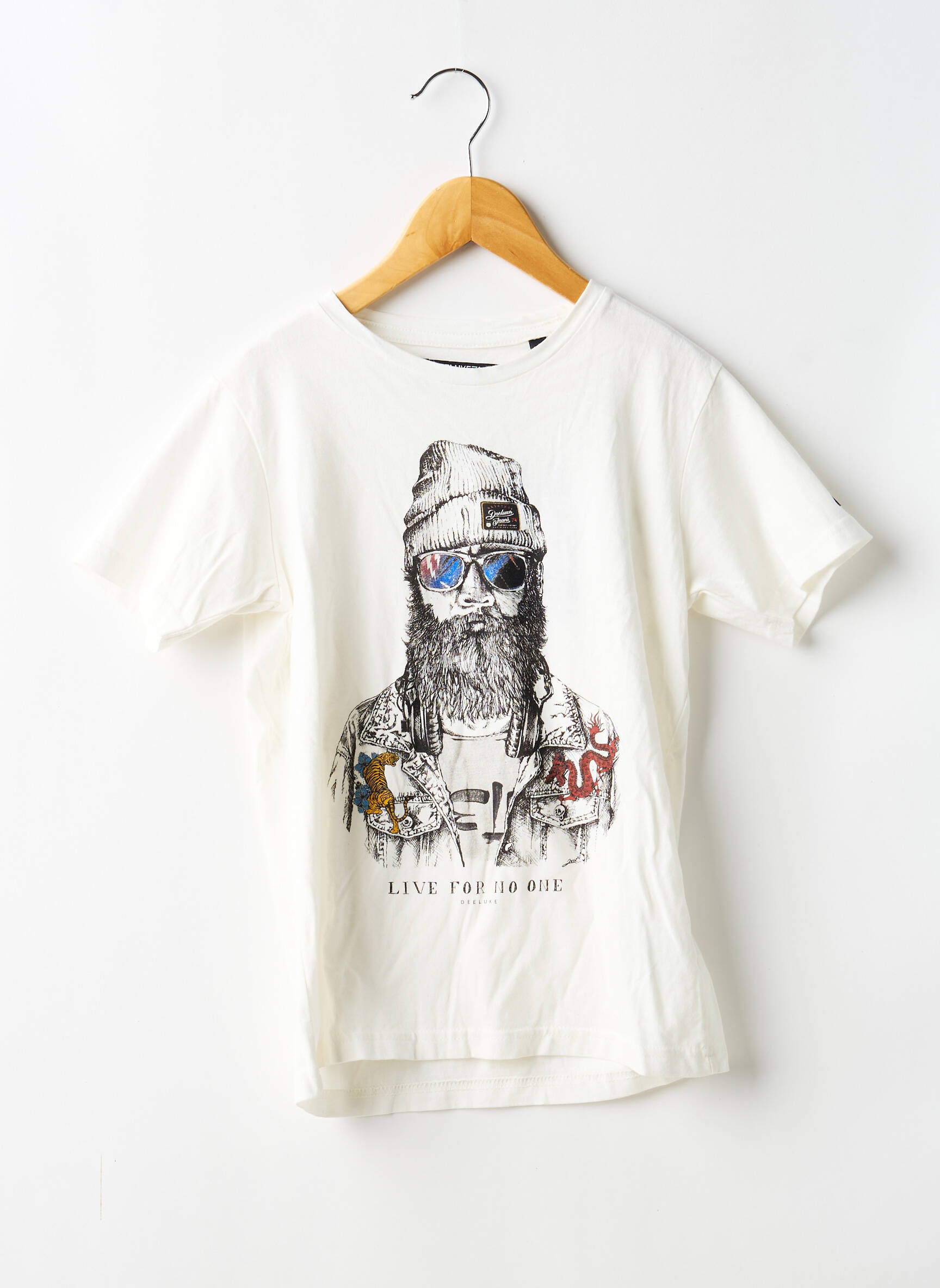 Tricou elasticitate mâneci scurte bej DEELUXE băiat