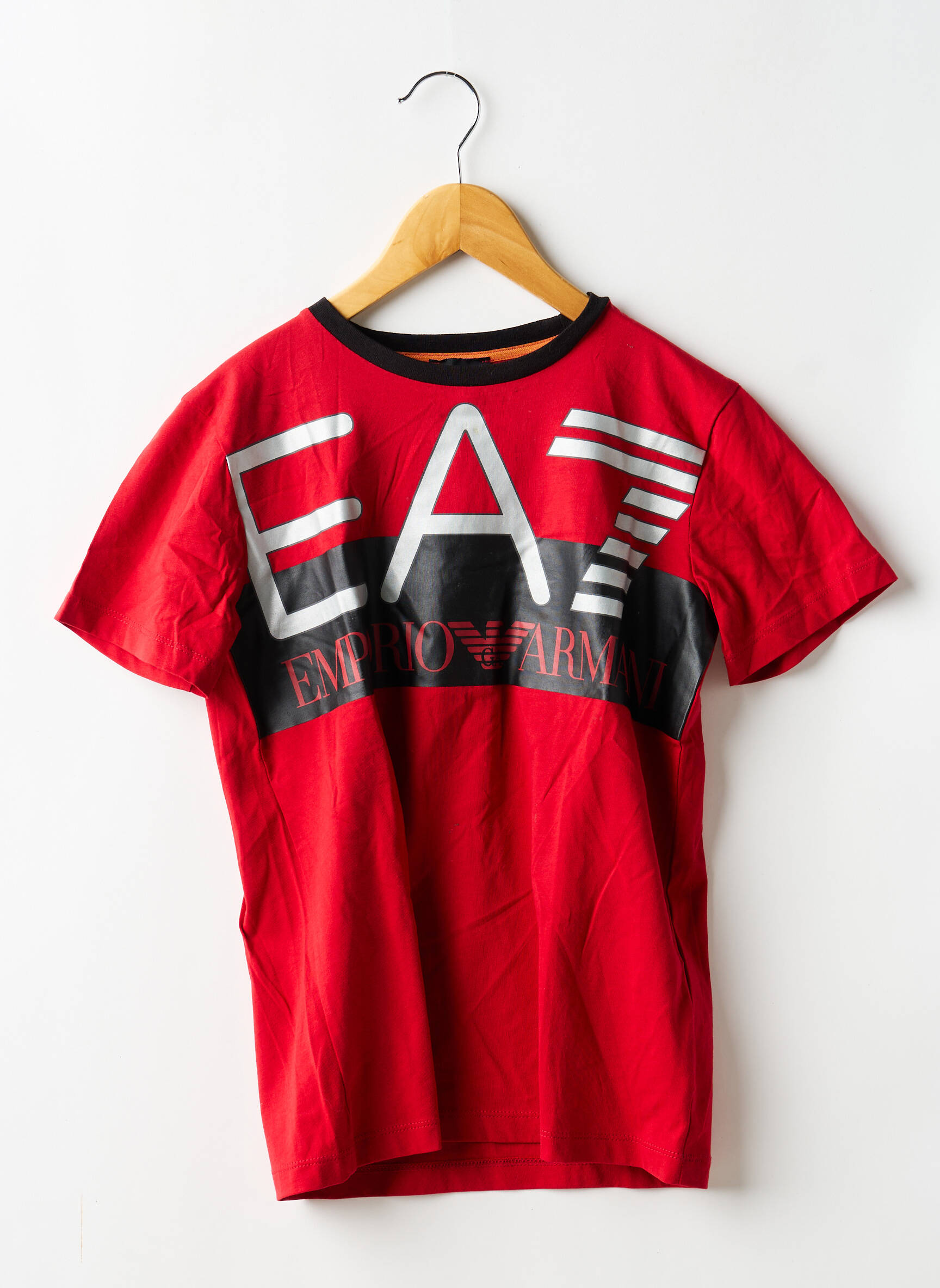 Tricou elasticitate mâneci scurte roșu EMPORIO ARMANI băiat