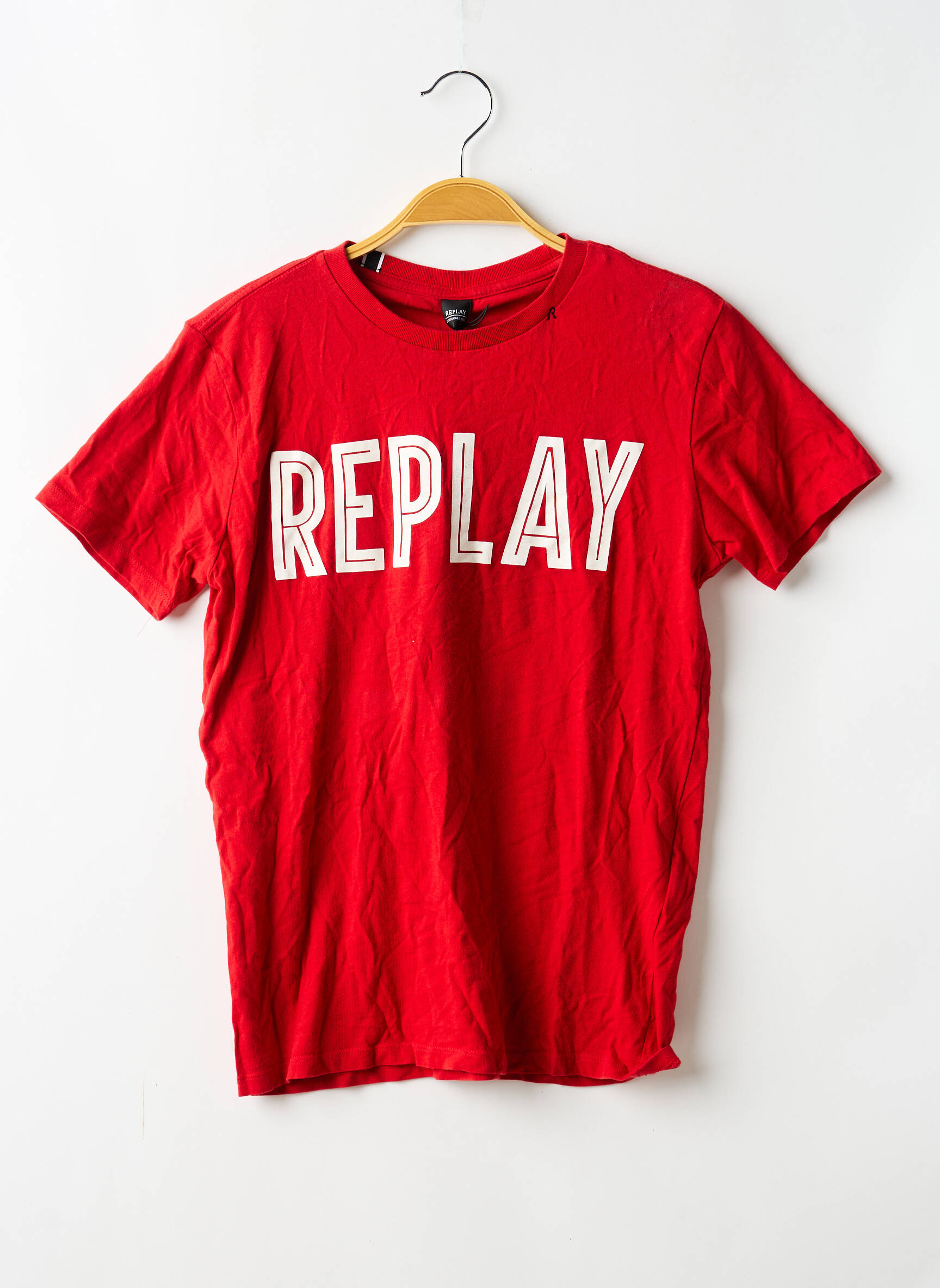 Tricou elasticitate mâneci scurte roșu REPLAY băiat