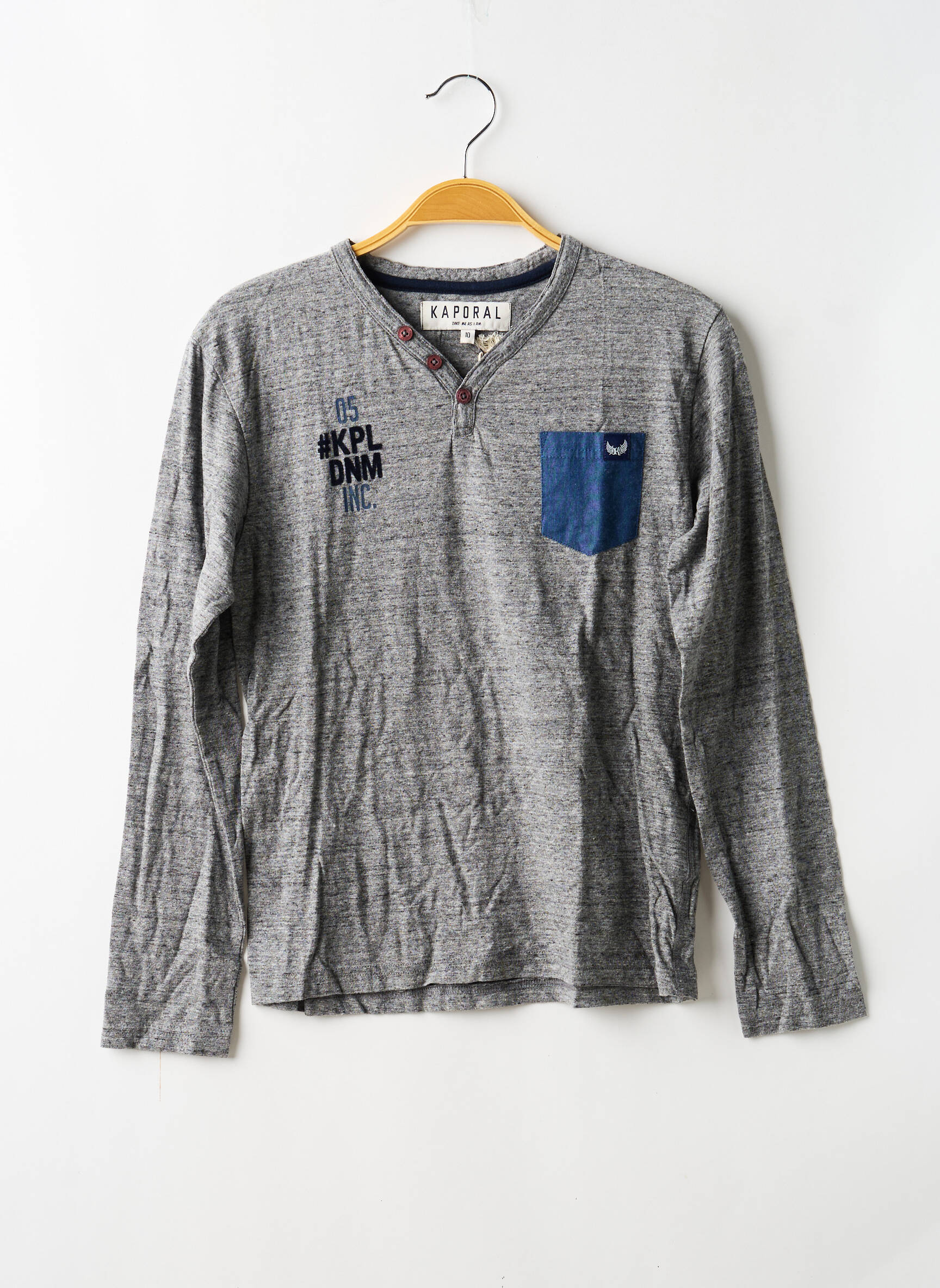 Tricou mâneci lungi mâneci lungi gri KAPORAL băiat