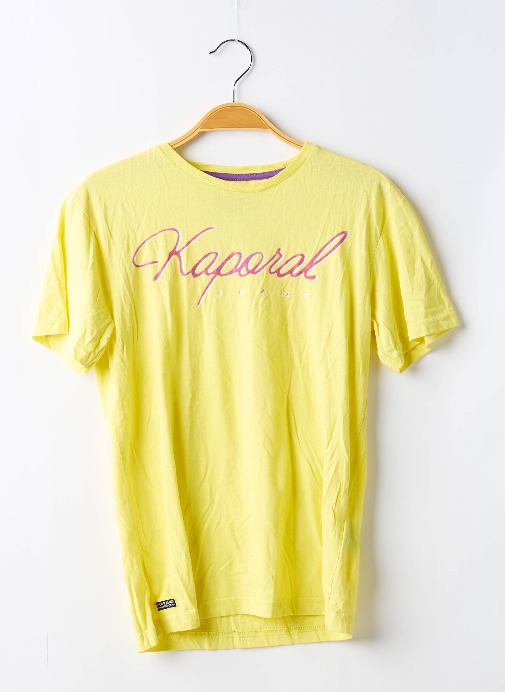 Tricou elasticitate mâneci scurte galben KAPORAL băiat
