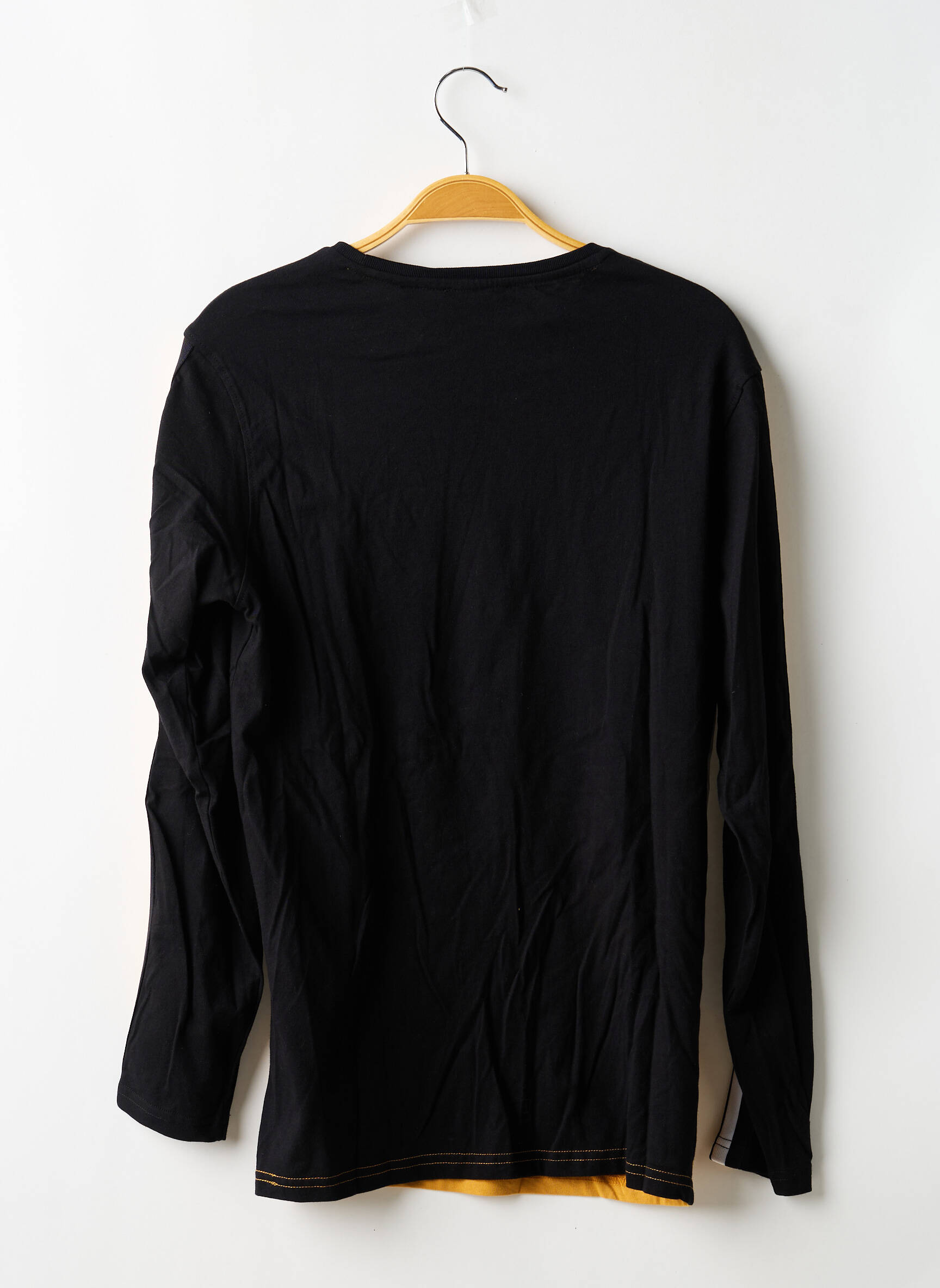Tricou mâneci lungi mâneci lungi negru DEELUXE băiat