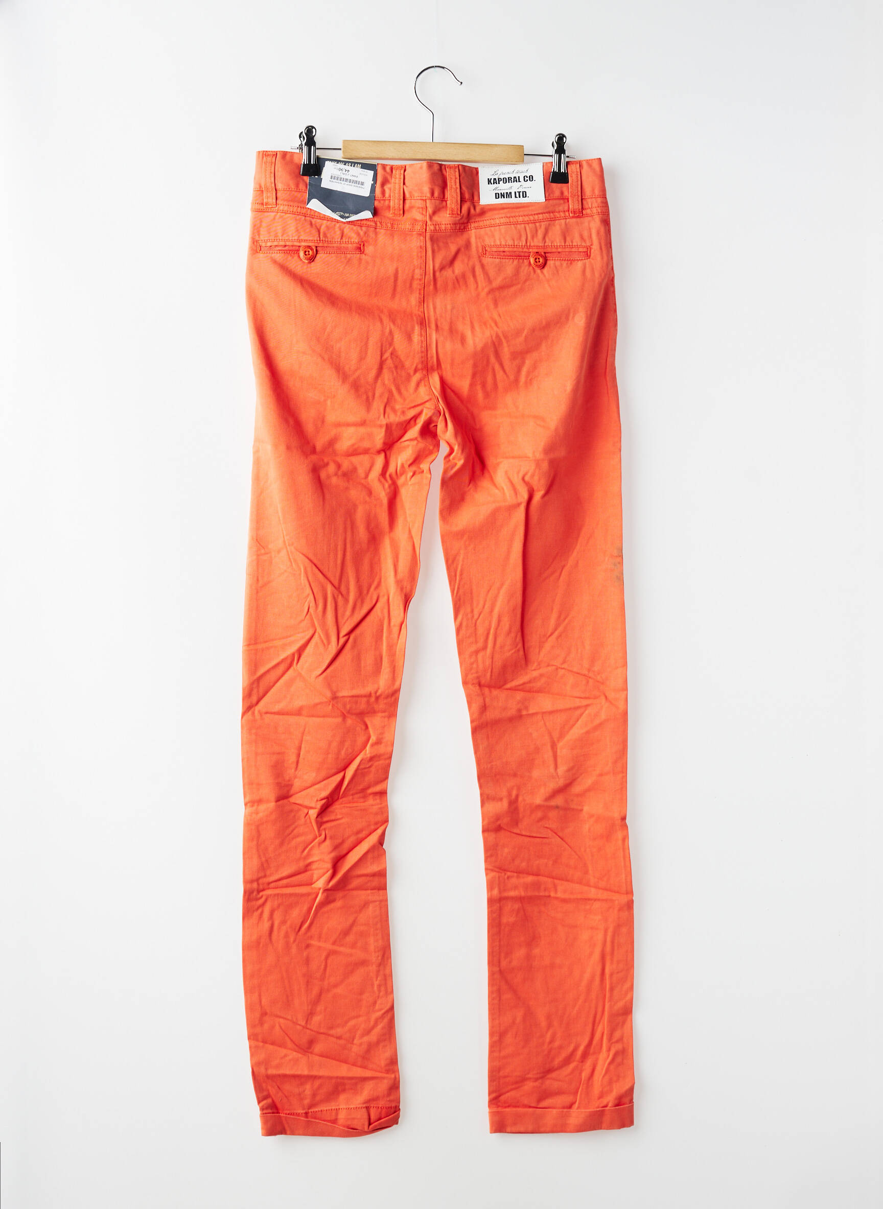 Pantalon chino elasticitate mărime reglabilă portocalie KAPORAL băiat