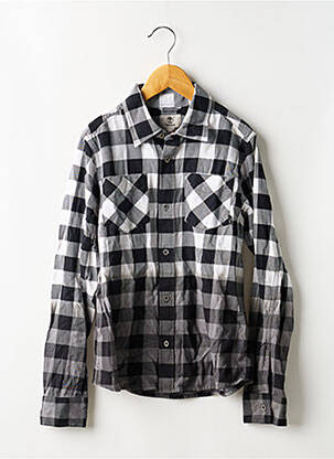 Cămașă cu mâneci lungi țesătură poplin negru TIMBERLAND băiat