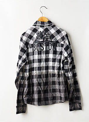 Cămașă cu mâneci lungi țesătură poplin negru TIMBERLAND băiat