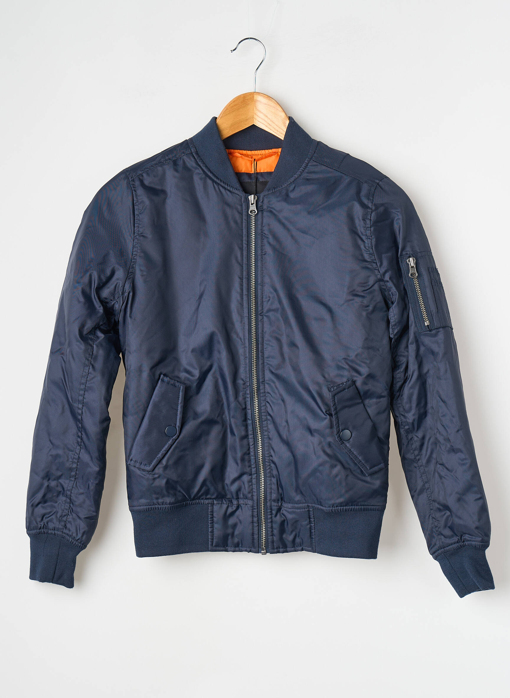 Jachete casual guler rotund albastru URBAN CLASSIC băiat