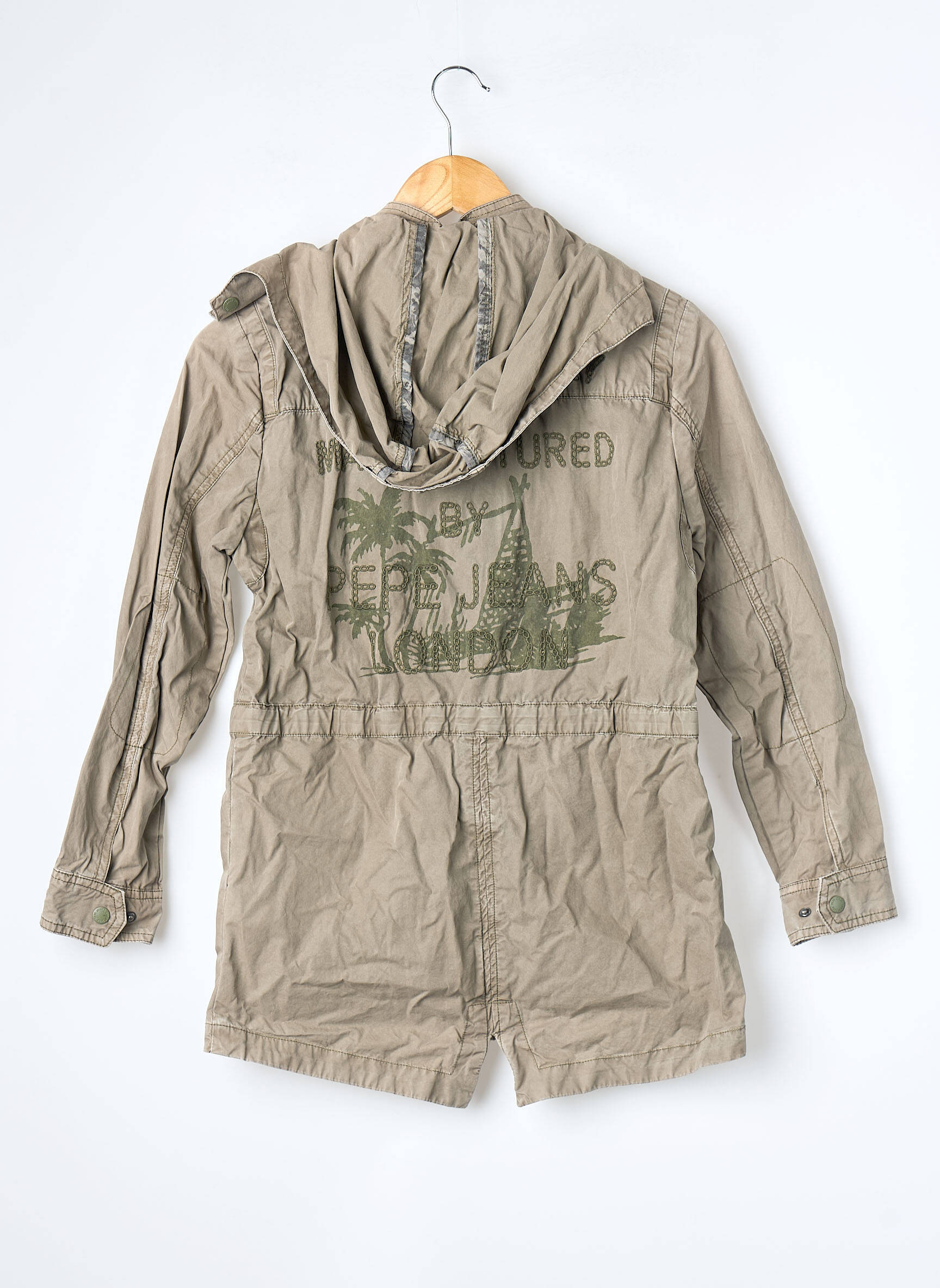 Jachete casual buzunare verde PEPE JEANS fată