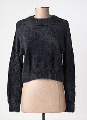 Pulover elasticitate mâneci lungi negru LOIS femeie