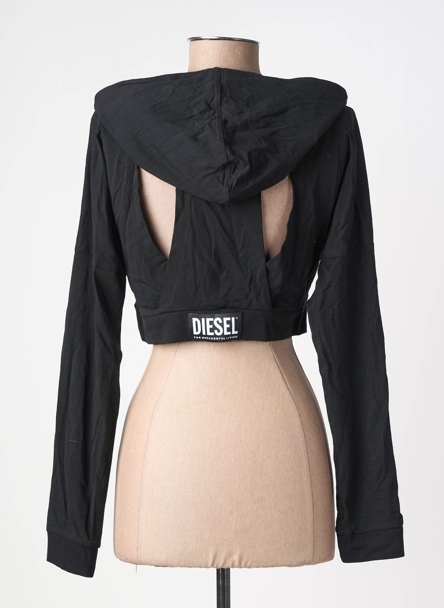Tricou mâneci lungi mâneci lungi negru DIESEL femeie