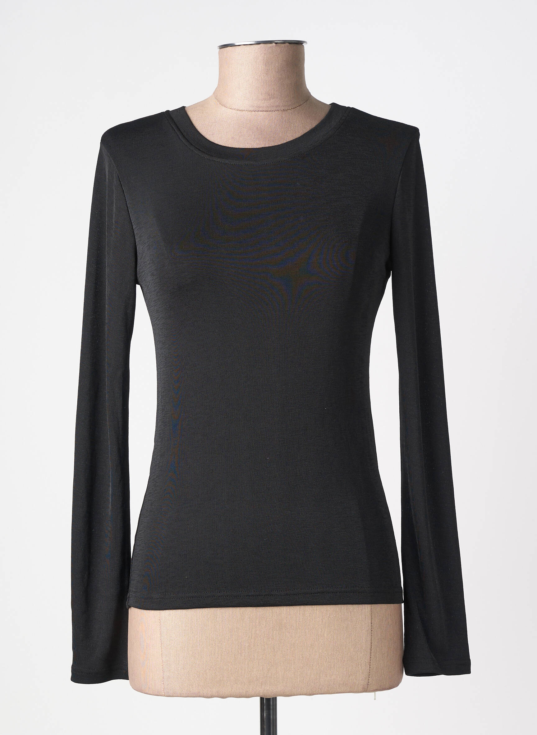 Tricou mâneci lungi mâneci lungi negru LILI SIDONIO femeie
