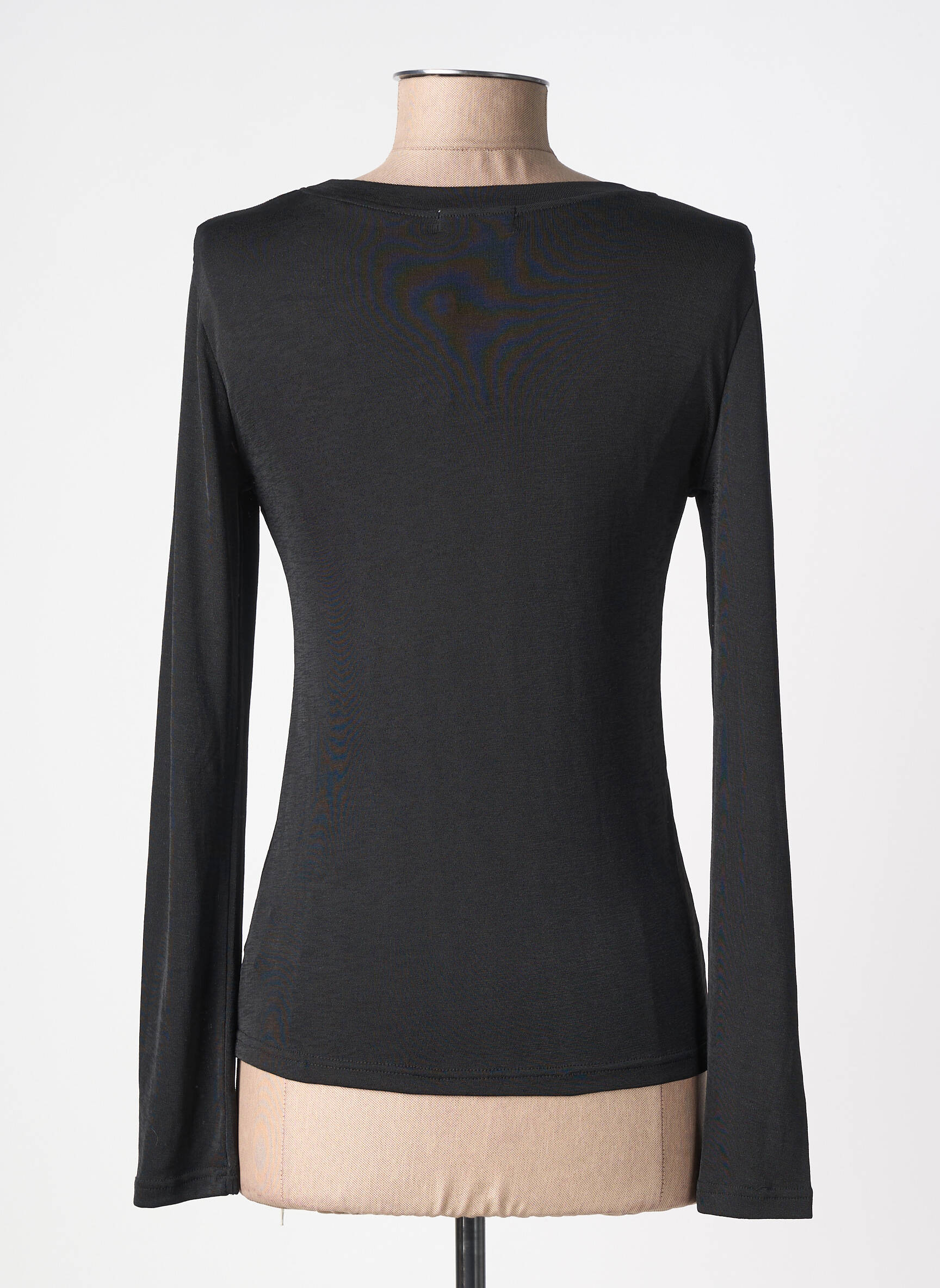 Tricou mâneci lungi mâneci lungi negru LILI SIDONIO femeie