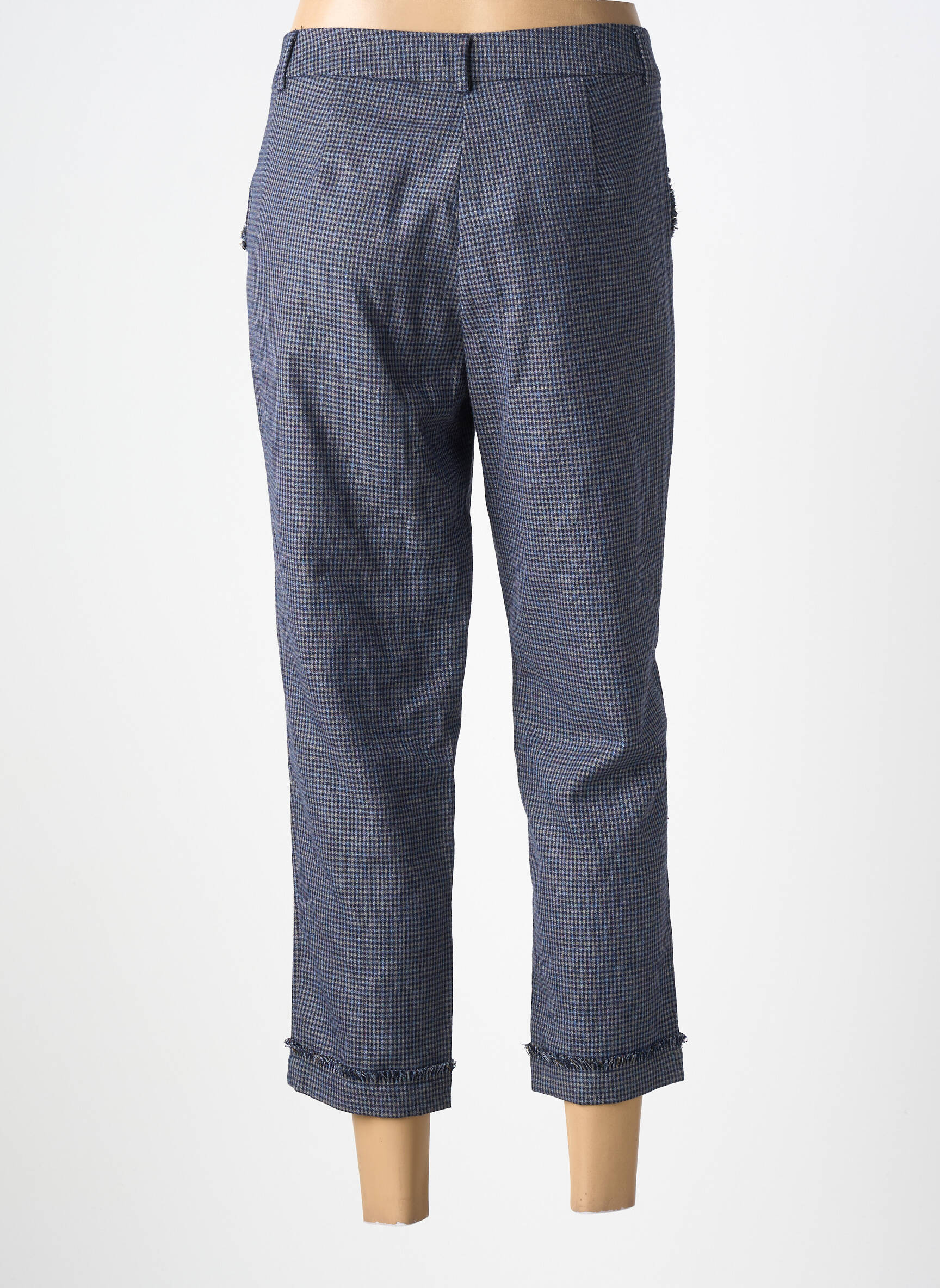 Pantalon 7/8 croială chino albastru LILI SIDONIO femeie