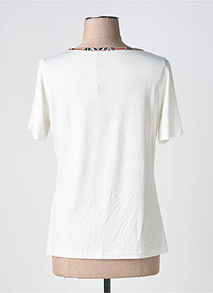 Tricou serigrafie mâneci scurte alb TELMAIL femeie