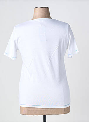Tricou elasticitate mâneci scurte alb TELMAIL femeie
