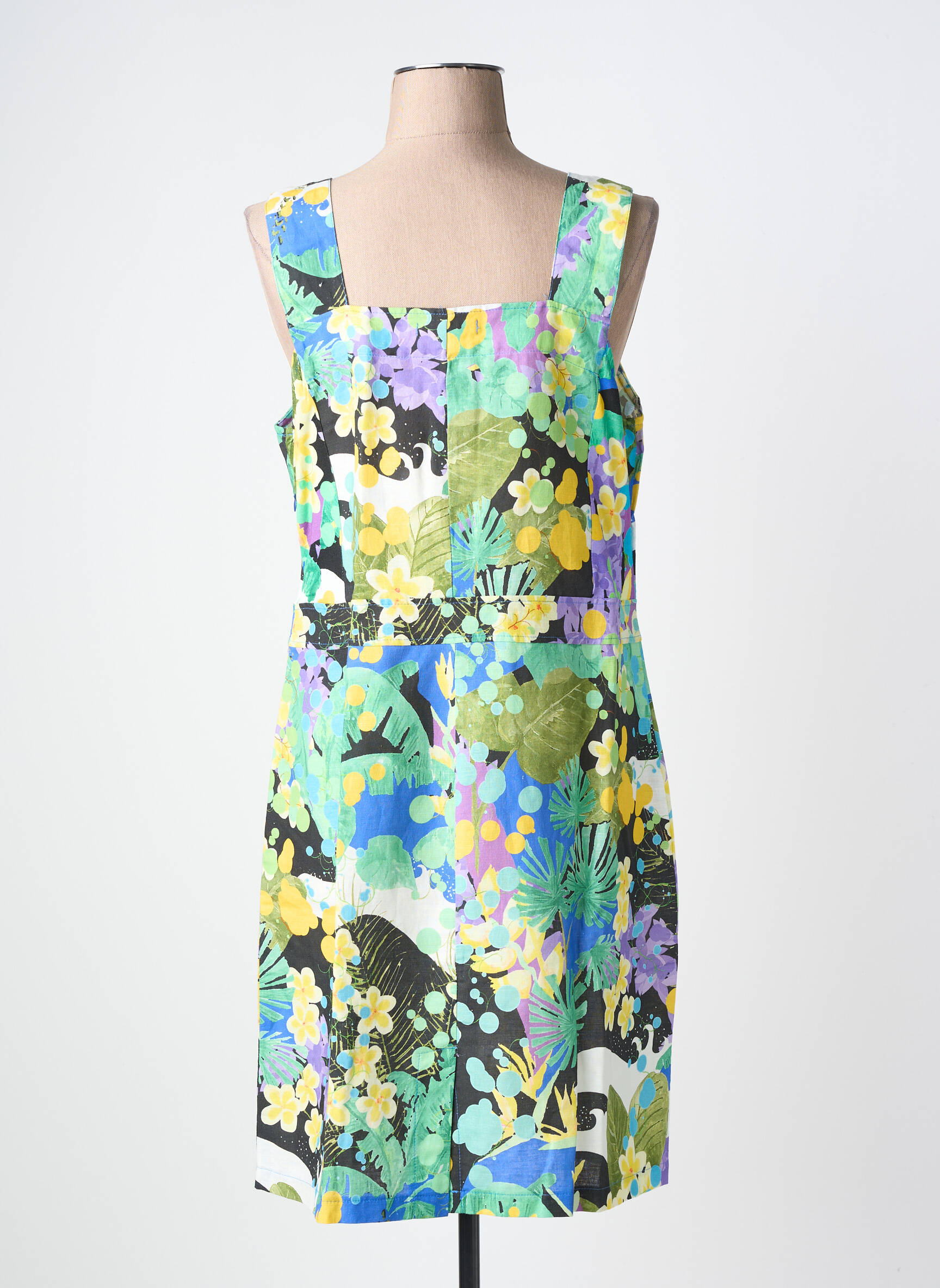 Rochie midi fără mâneci fără mâneci verde MALOKA femeie