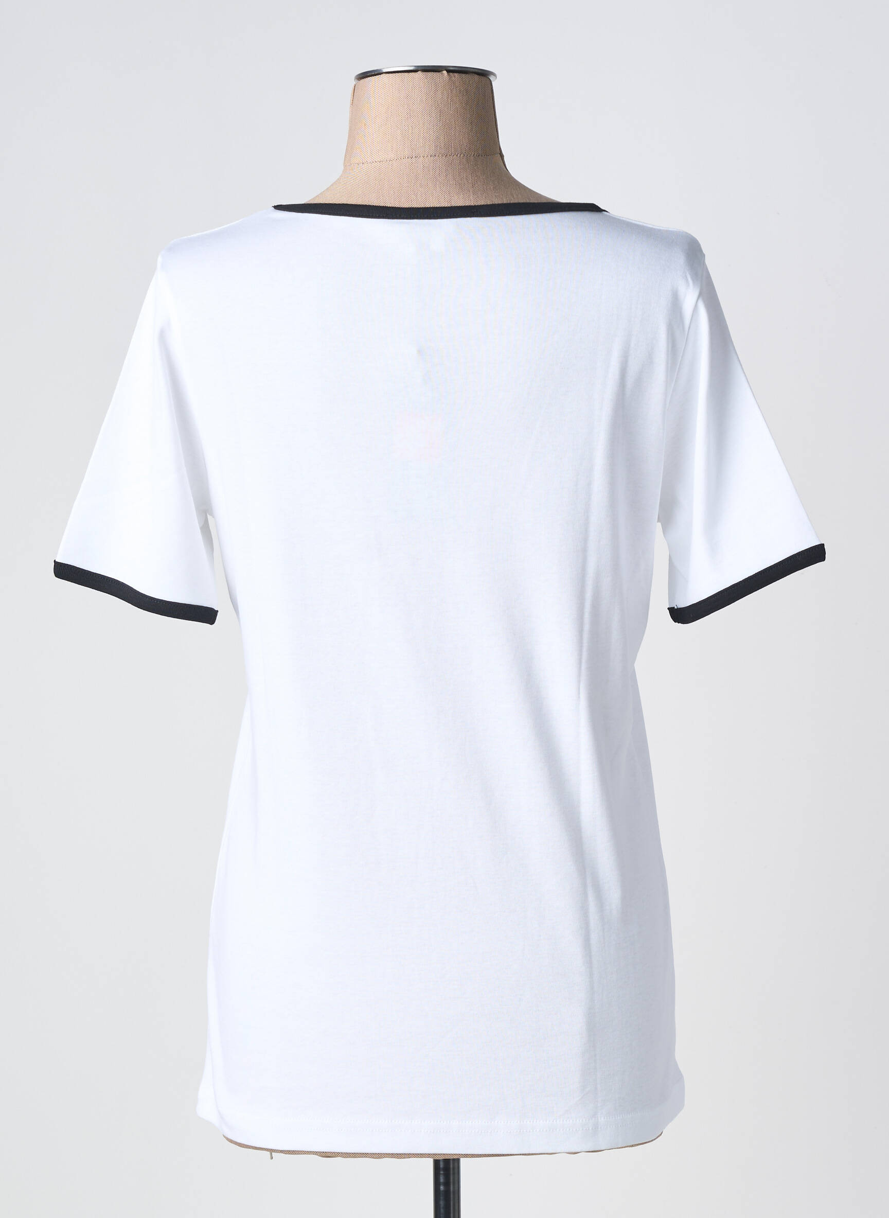 Tricou serigrafie mâneci scurte alb TELMAIL femeie