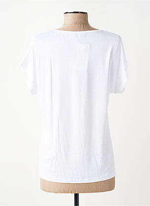 Tricou elasticitate mâneci scurte alb TELMAIL femeie