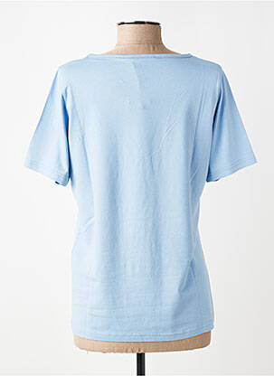 Tricou elasticitate mâneci scurte albastru TELMAIL femeie