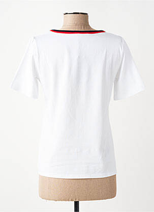 Tricou elasticitate mâneci scurte alb TELMAIL femeie