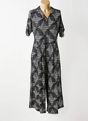 Salopetă-pantalon închidere cu nasturi la spate mâneci scurte negru MASAI femeie