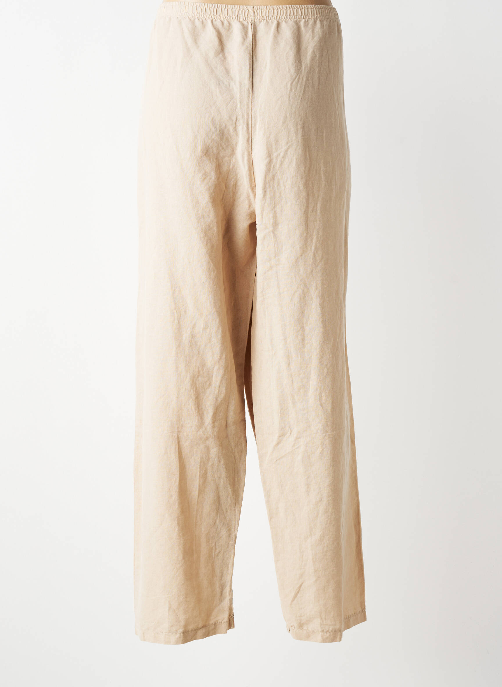 Pantalon drept țesătură crep mărime normală maro G!OZE femeie