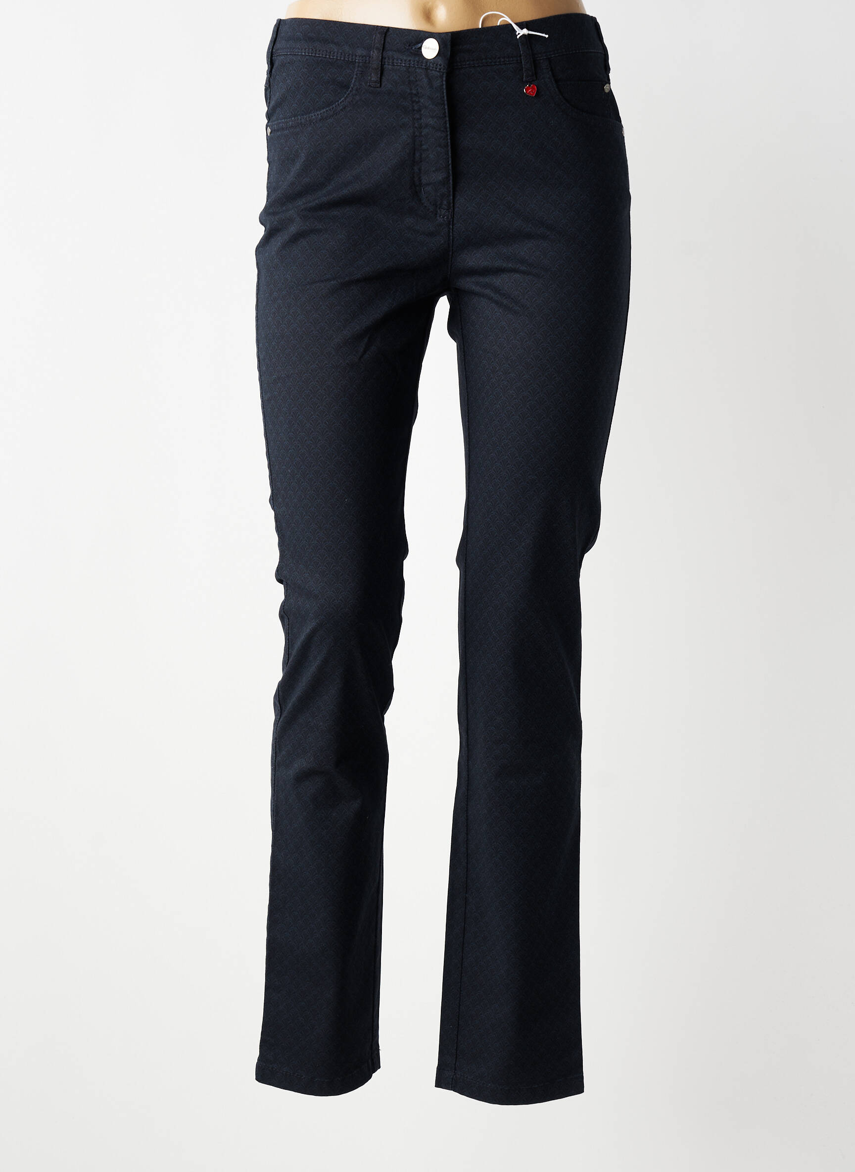 Pantalon slim talie înaltă talie înaltă albastru TONI femeie