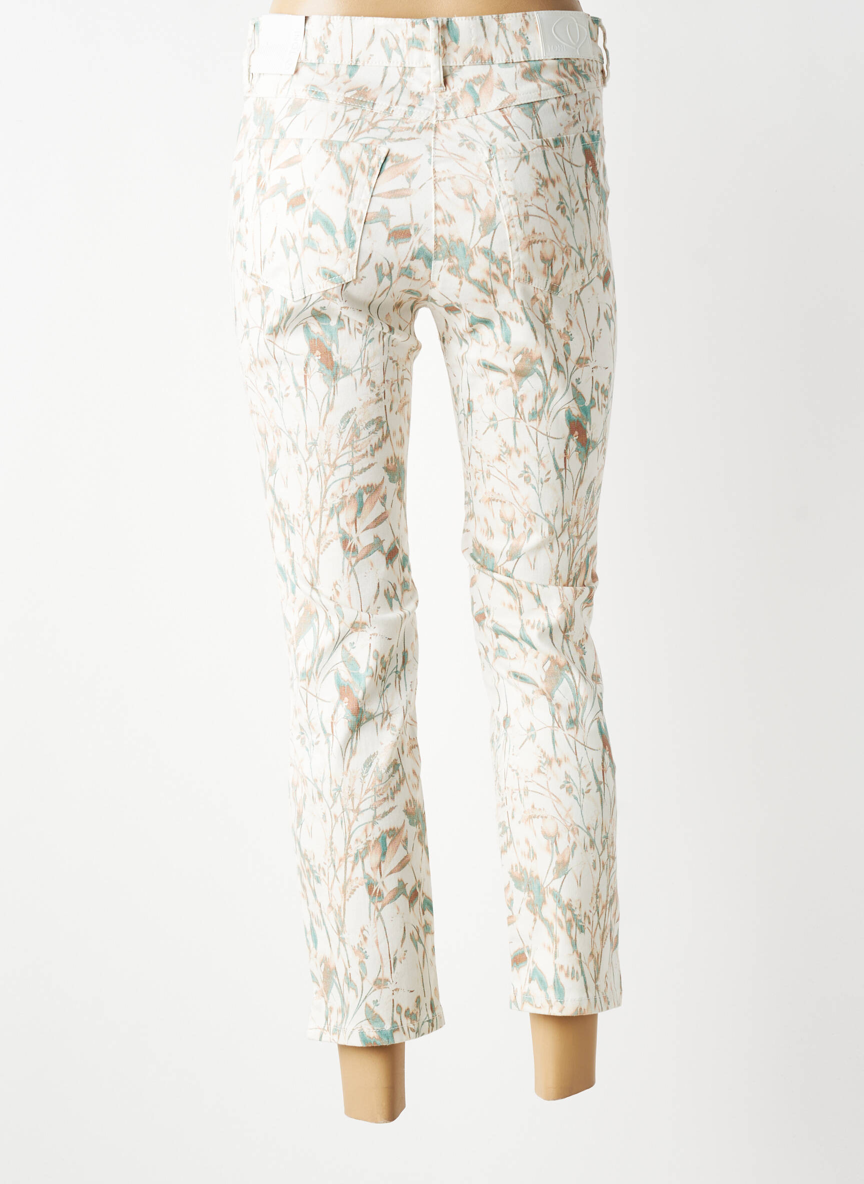 Pantalon 7/8 elasticitate mărime normală bej TONI femeie