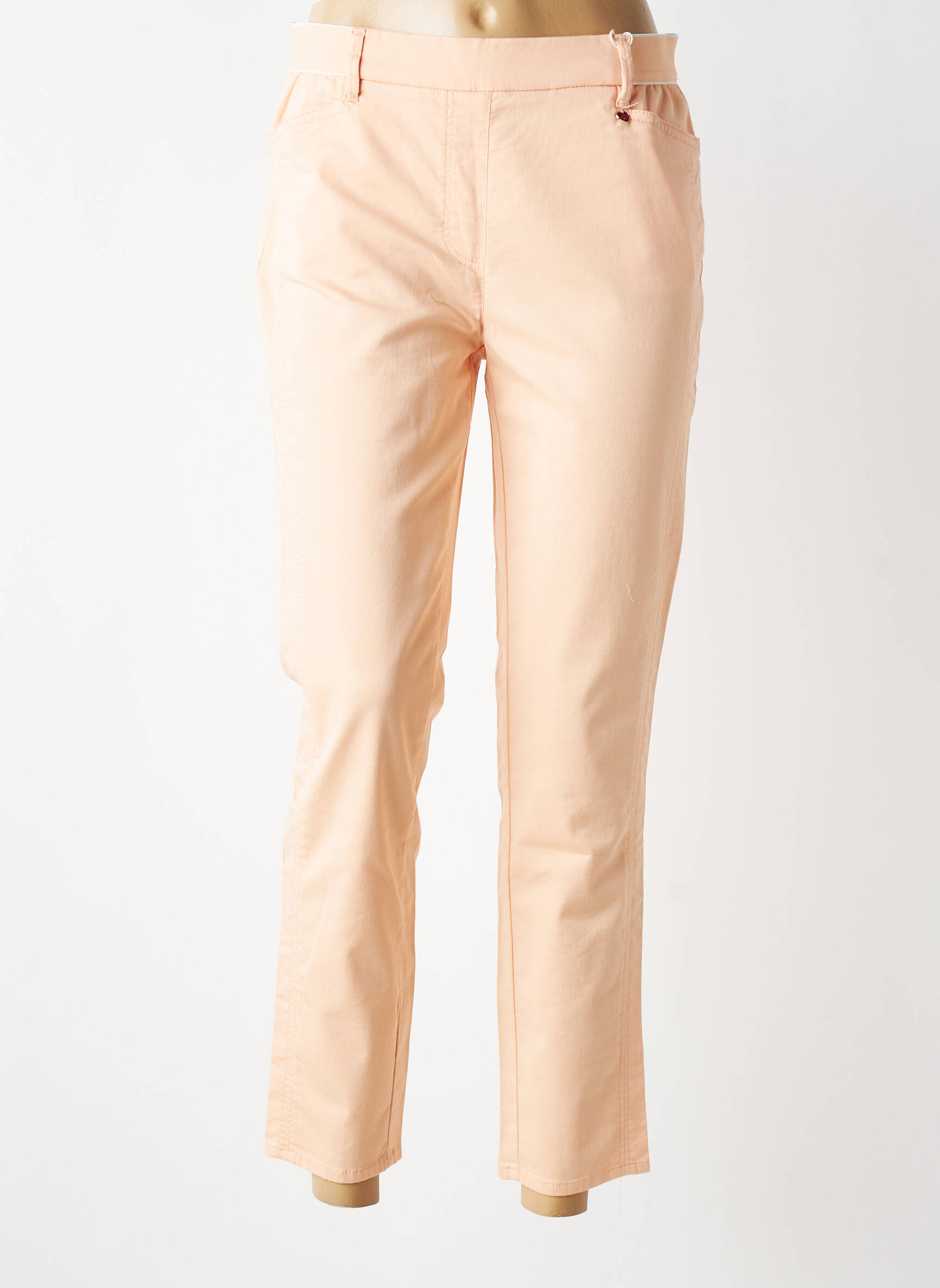 Pantalon 7/8 elasticitate mărime normală portocalie TONI femeie