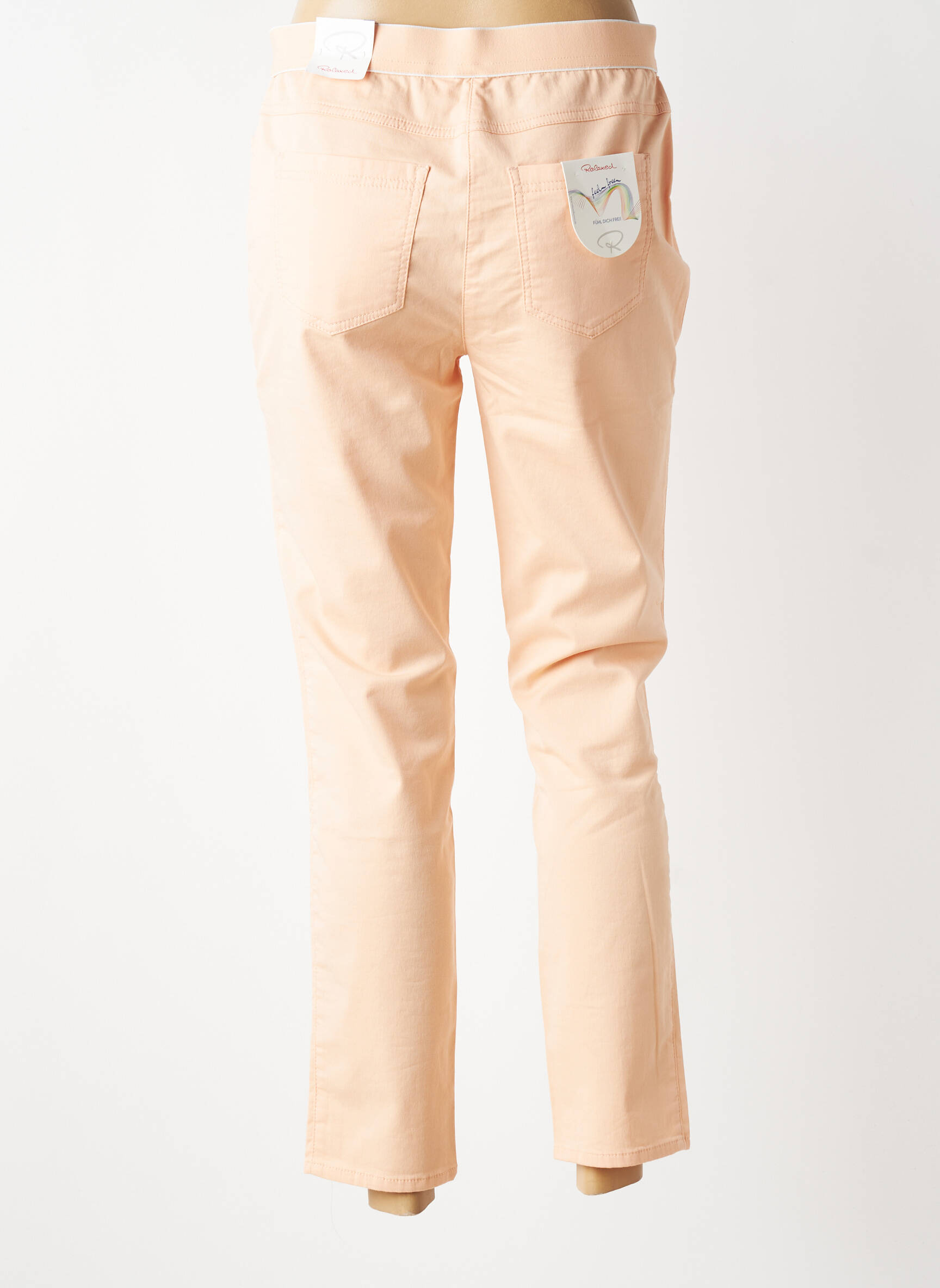 Pantalon 7/8 elasticitate mărime normală portocalie TONI femeie