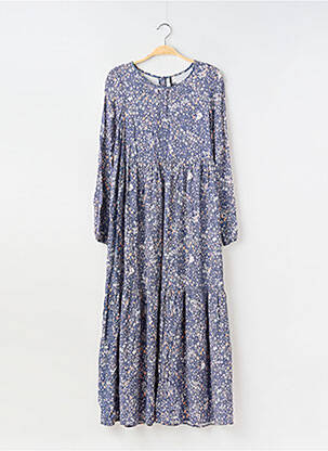 Rochie lungă mâneci lungi mâneci lungi violet IKKS fată