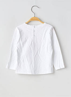 Tricou croială cambrată mâneci lungi alb CARREMENT BEAU fată