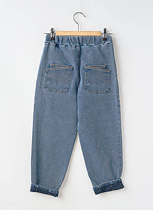 Pantalon drept strânsă pe partea de jos mărime reglabilă albastru LIL'ATELIER fată