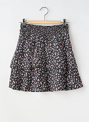 Fustă midi imprimeu floral negru GARCIA fată