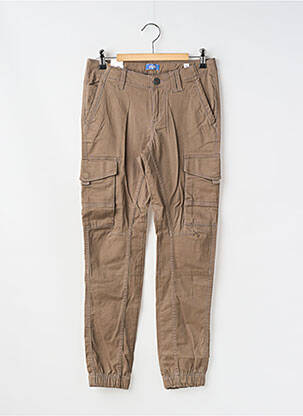 Pantalon cargo țesătură poplin mărime reglabilă maro JACK & JONES băiat