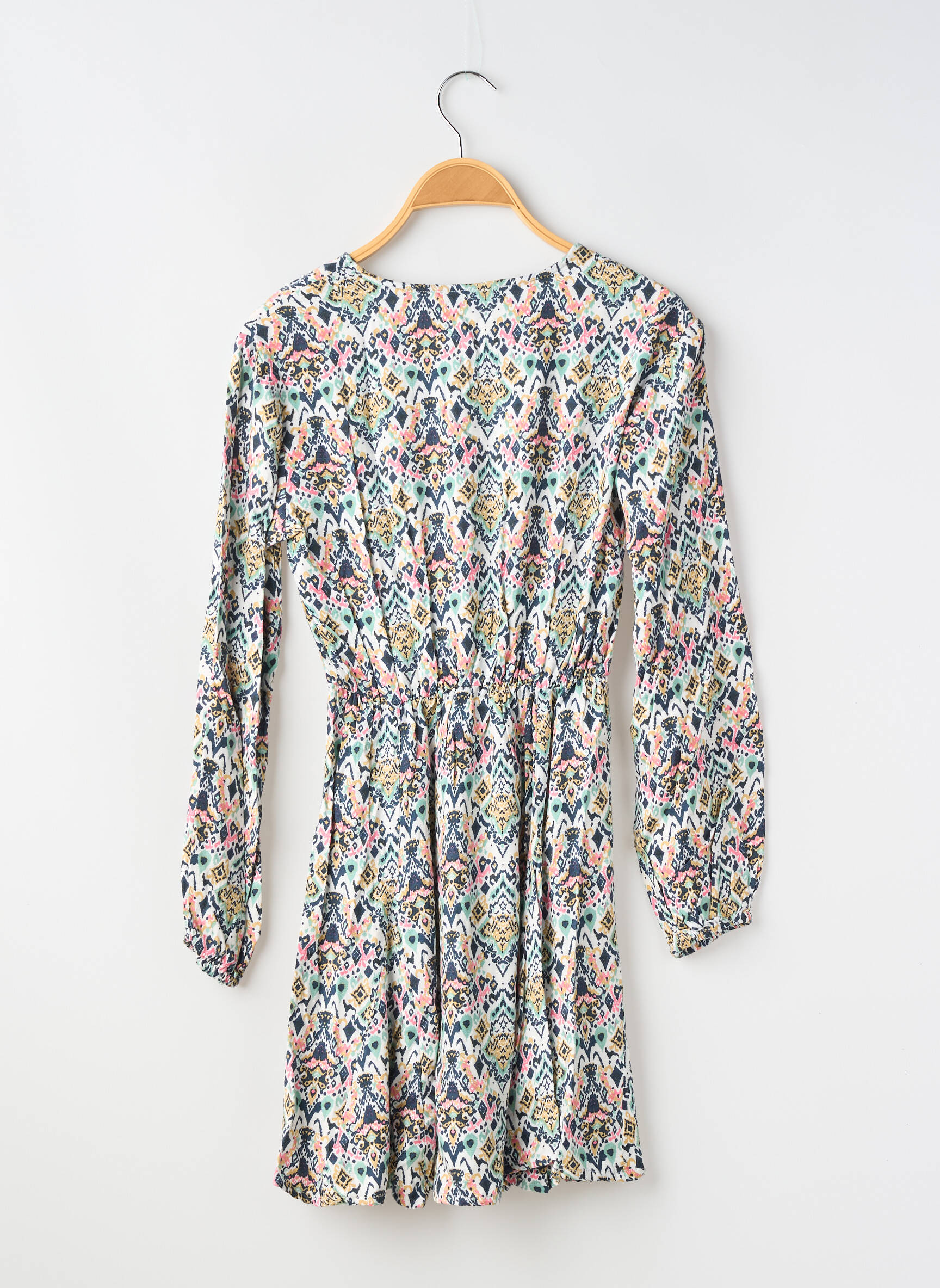 Rochie midi mâneci lungi verde GARCIA fată