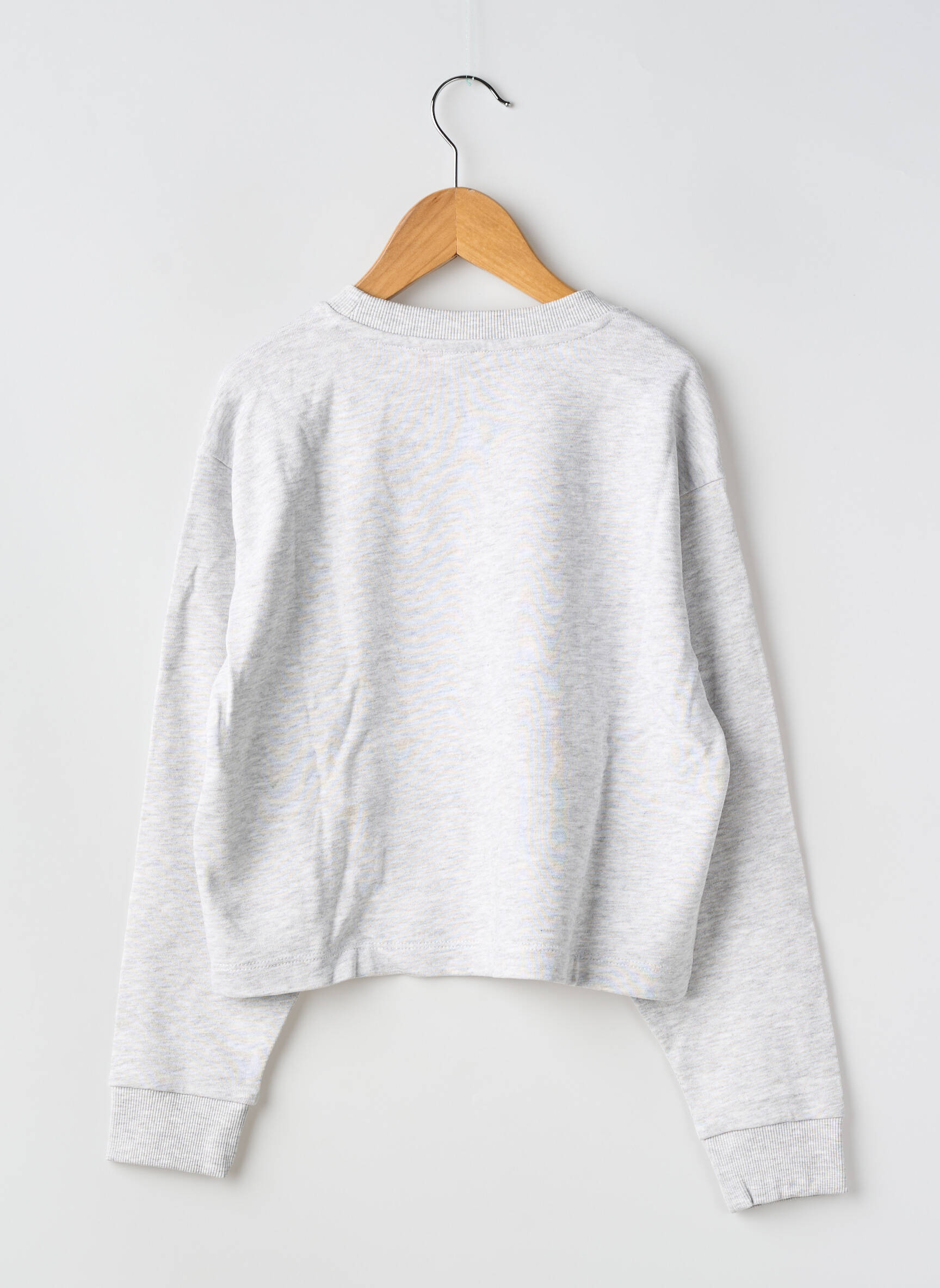 Hanorac serigrafie flockată mâneci lungi gri VERO MODA fată
