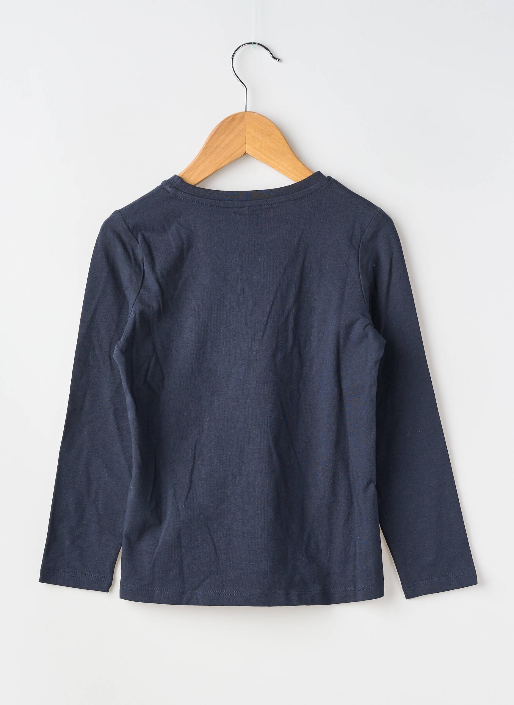Tricou croială cambrată mâneci lungi albastru NAME IT fată