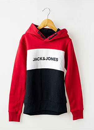 Hanorac cu glugă țesătură matlasată mâneci lungi roșu JACK & JONES băiat