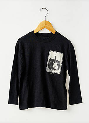 Tricou mâneci lungi mâneci lungi negru IKKS băiat