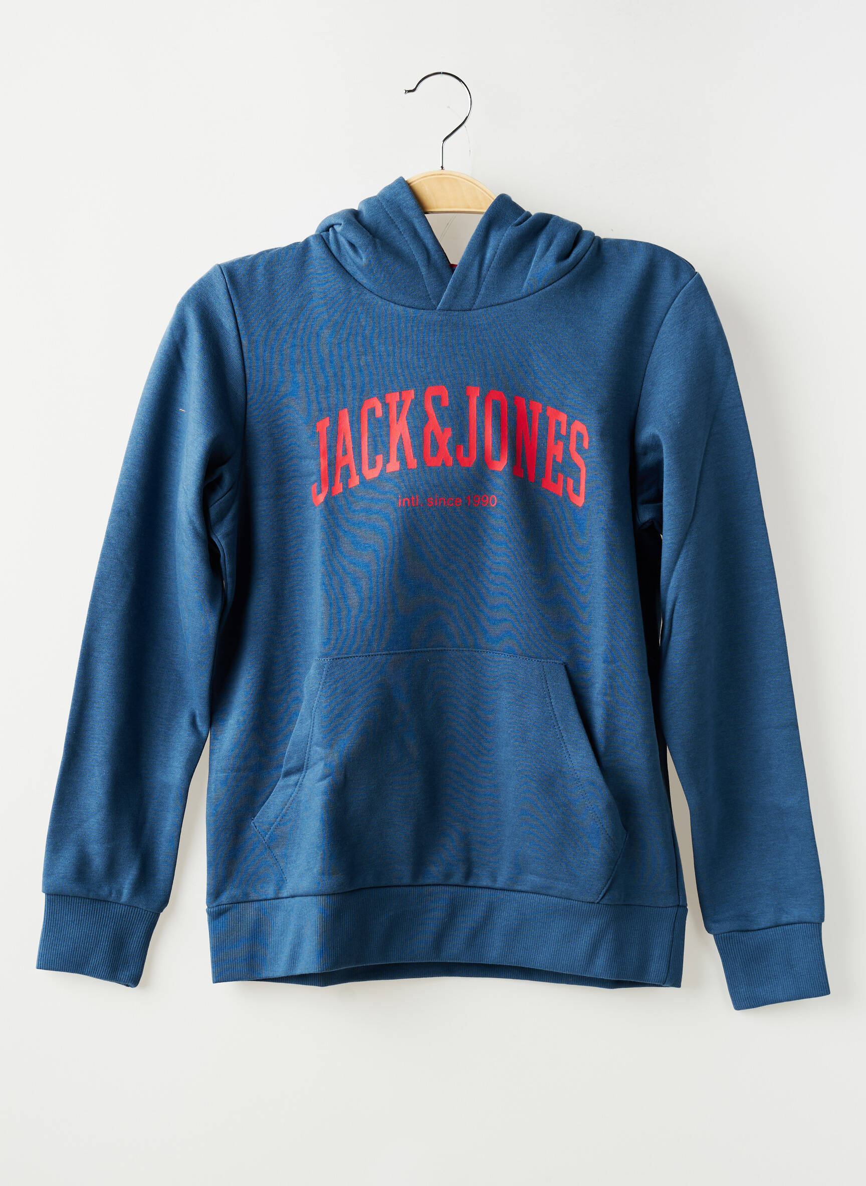Hanorac cu glugă buzunare mâneci lungi albastru JACK & JONES băiat
