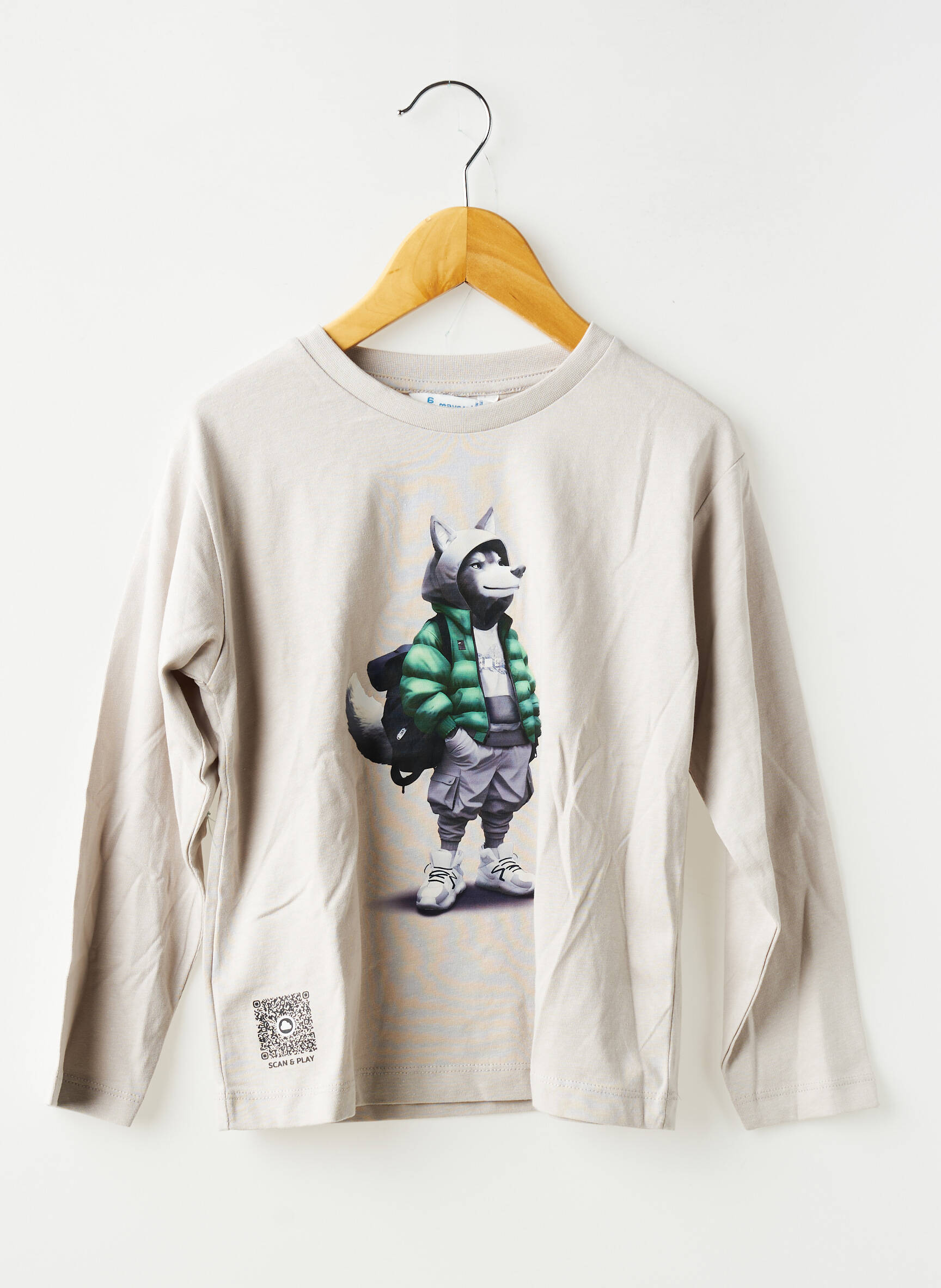 Tricou mâneci lungi mâneci lungi bej MAYORAL băiat
