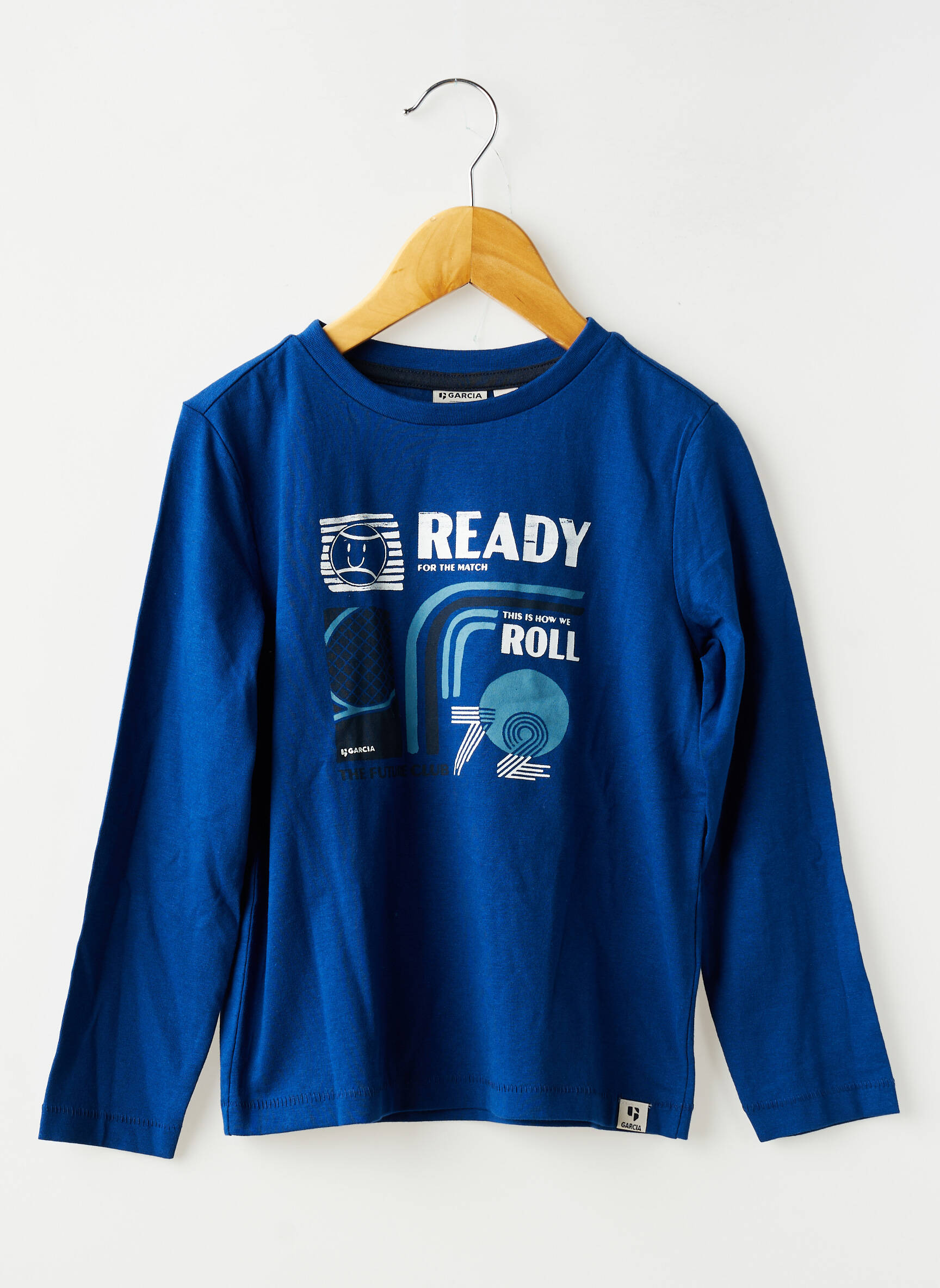 Tricou mâneci lungi mâneci lungi albastru GARCIA băiat