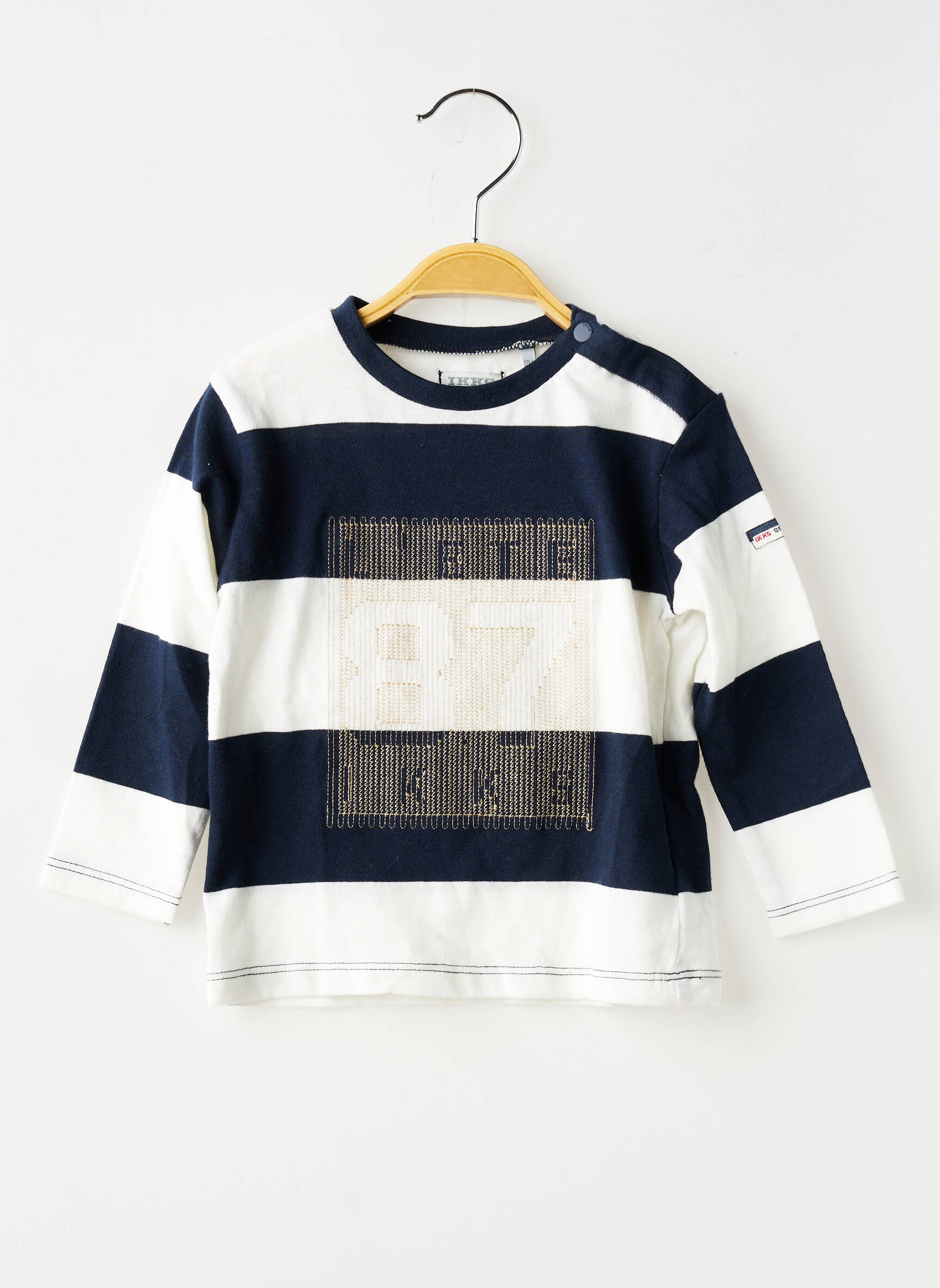 Tricou mâneci lungi mâneci lungi albastru IKKS copil