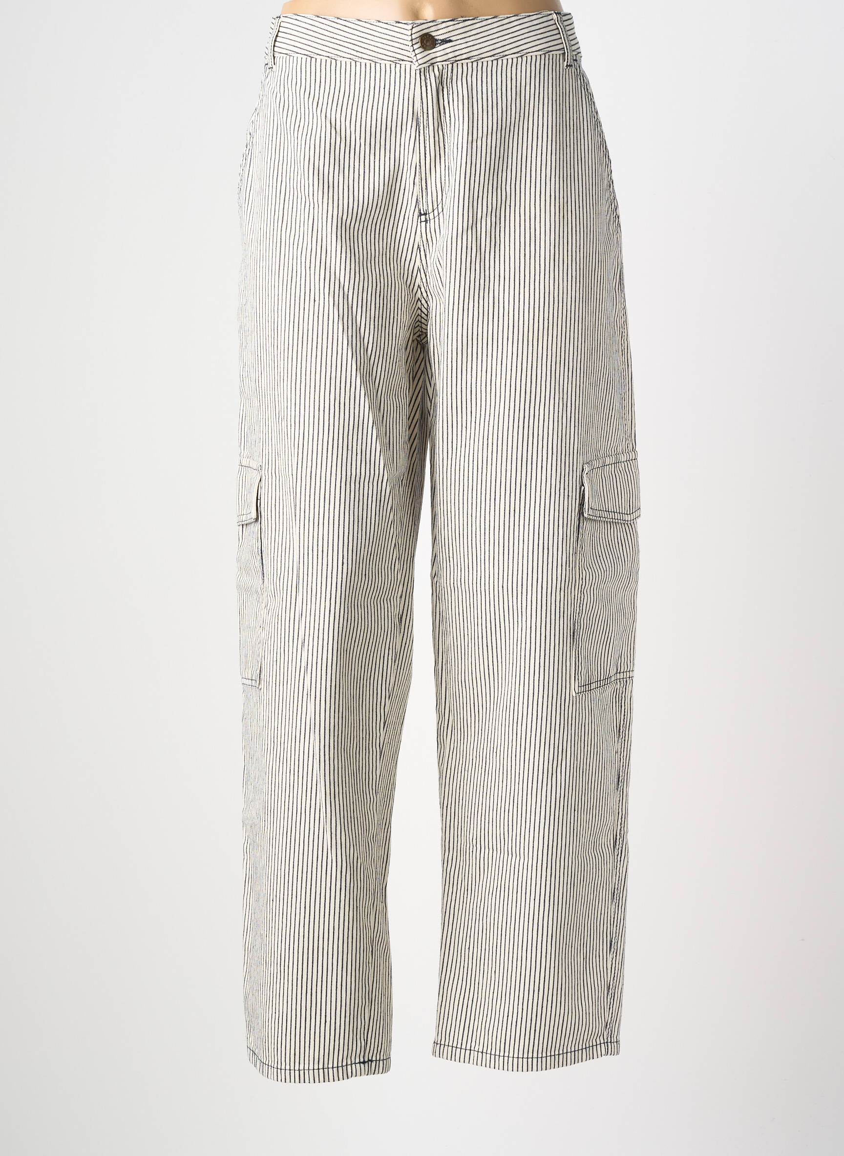 Pantalon cargo mărime normală mărime normală bej YERSE femeie