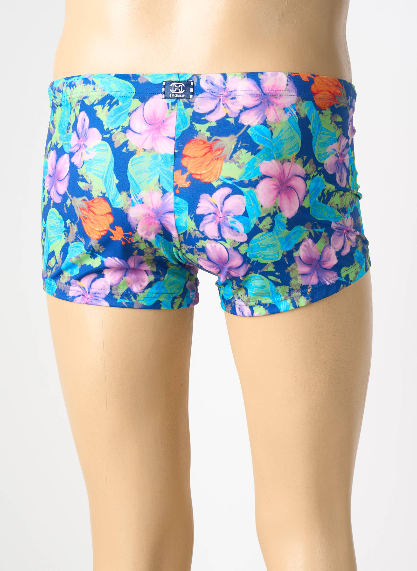 Slip de baie imprimeu floral albastru HOM bărbat
