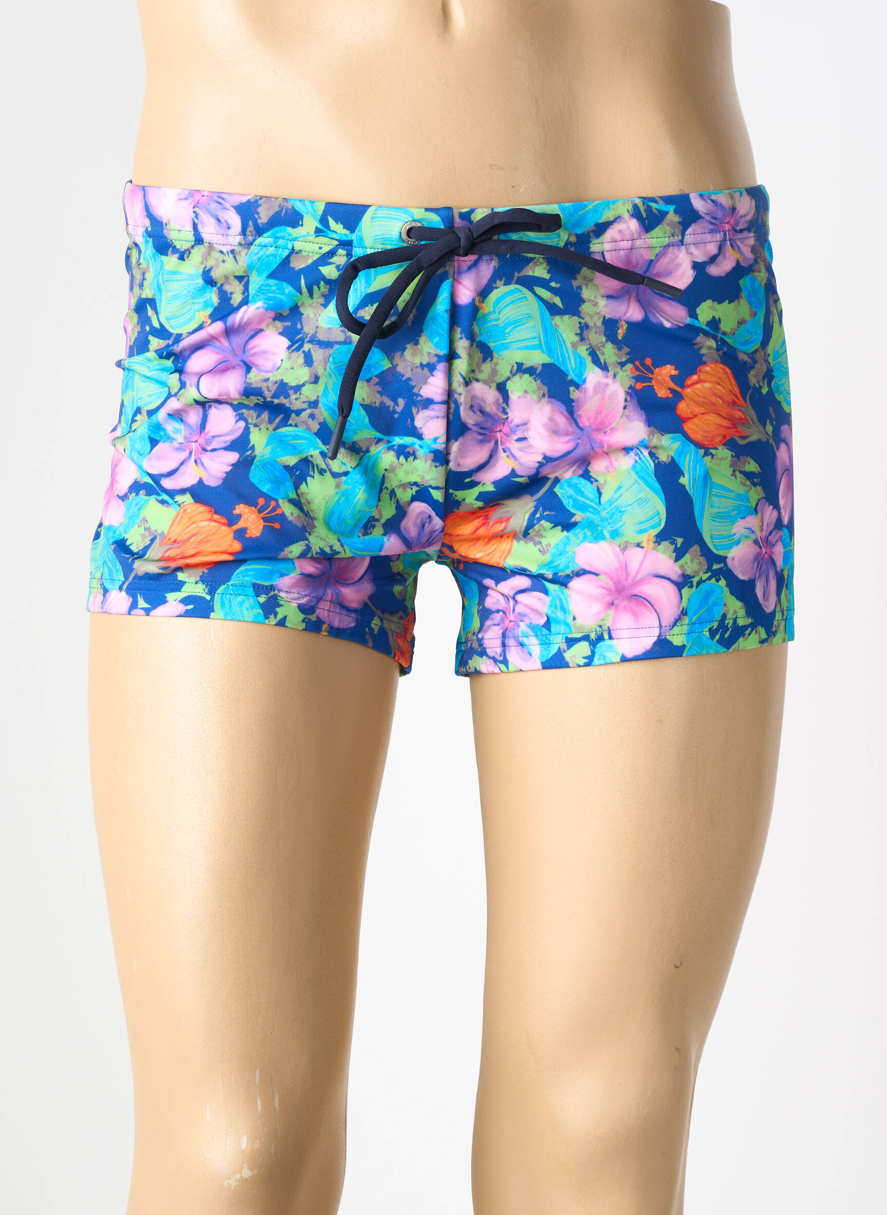 Slip de baie imprimeu floral albastru HOM bărbat